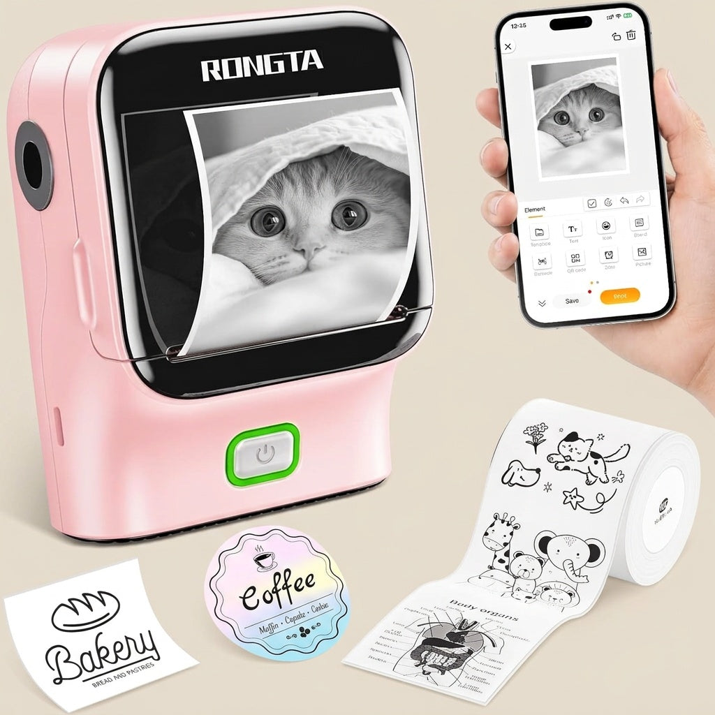 Mini Sticker Printer - Portable Label Maker