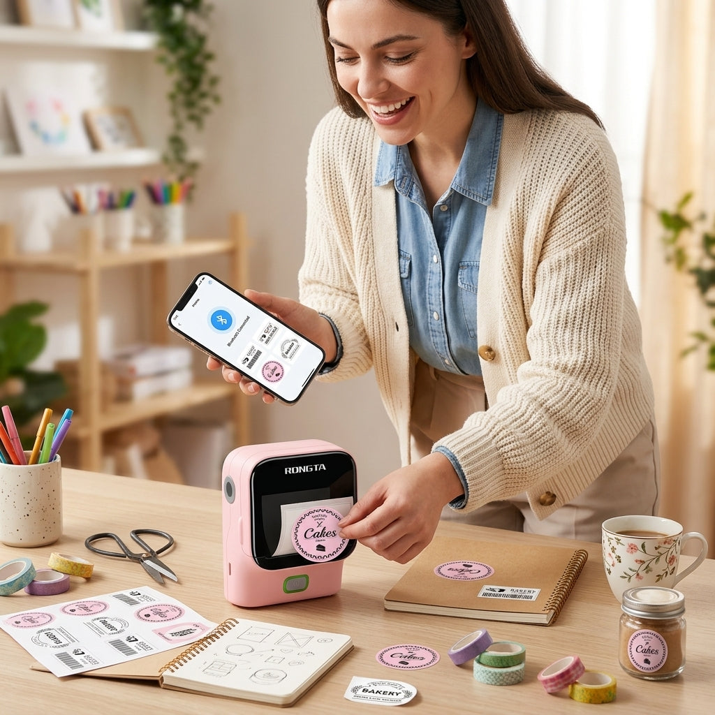 Mini Sticker Printer - Portable Label Maker
